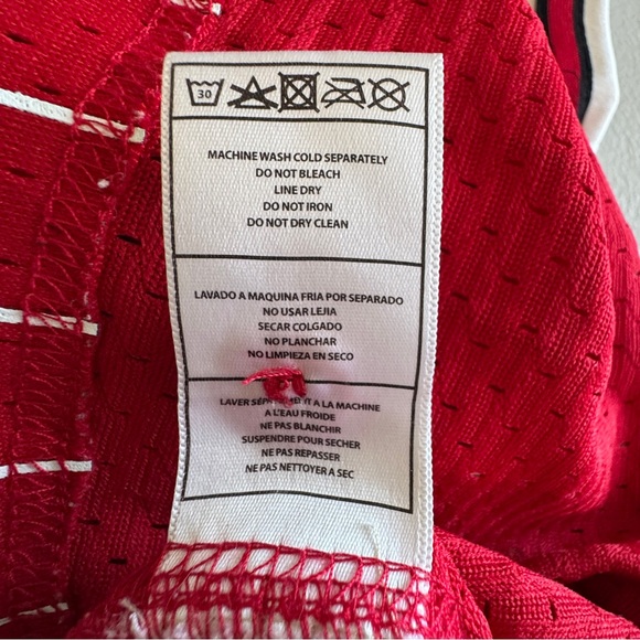 Mitchell & Ness Chicago Bulls Baseball Style Pinstripe Jersey Men's Small - Picture 8 of 12